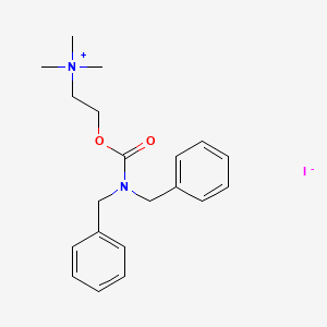 molecular formula C20H27IN2O2 B14504431 Ammonium, (2-(N,N-dibenzylcarbamoyloxy)ethyl)trimethyl-, iodide CAS No. 63939-04-8