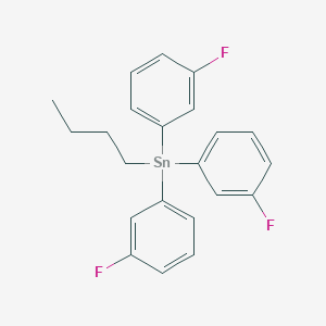 molecular formula C22H21F3Sn B14504441 Butyltris(3-fluorophenyl)stannane CAS No. 62942-26-1