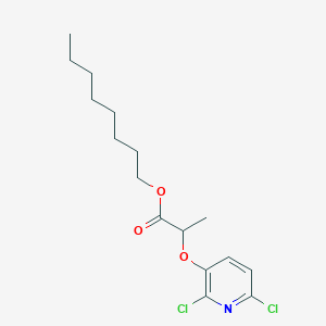 molecular formula C16H23Cl2NO3 B14504473 Octyl 2-[(2,6-dichloropyridin-3-YL)oxy]propanoate CAS No. 62804-72-2