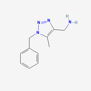 (1-benzyl-5-methyl-1H-1,2,3-triazol-4-yl)methanamine