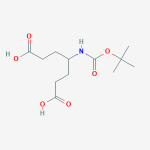 Heptanedioic acid, 4-[[(1,1-dimethylethoxy)carbonyl]amino]-