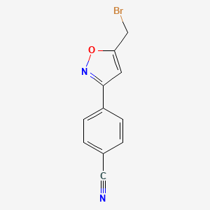 4-[5-(bromomethyl)-3-isoxazolyl]Benzonitrile