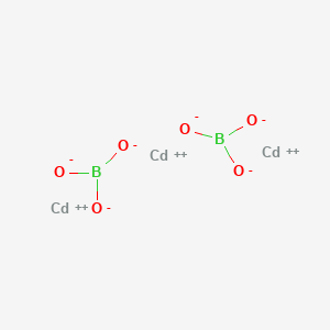 molecular formula B2Cd3O6 B145046 Boric acid, cadmium salt CAS No. 127734-77-4