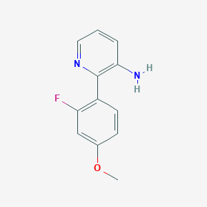 molecular formula C12H11FN2O B1450460 2-(2-Fluoro-4-methoxyphenyl)pyridin-3-amine CAS No. 1556776-36-3