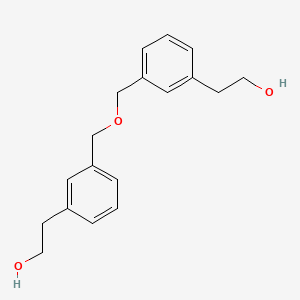 molecular formula C18H22O3 B14504618 beta-Hydroxyethylbenzyl ether CAS No. 64059-30-9