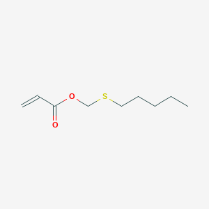 molecular formula C9H16O2S B14504637 (Pentylsulfanyl)methyl prop-2-enoate CAS No. 62839-36-5