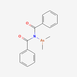 molecular formula C16H16AsNO2 B14504654 N-Benzoyl-N-(dimethylarsanyl)benzamide CAS No. 63787-82-6