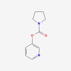 molecular formula C10H12N2O2 B14504709 Pyridin-3-yl pyrrolidine-1-carboxylate CAS No. 62939-01-9
