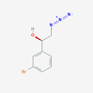 molecular formula C8H8BrN3O B1450472 (R)-1-(3-Bromophenyl)-2-azidoethanol CAS No. 1417611-00-7