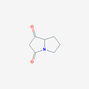 molecular formula C7H9NO2 B1450473 Hexahydro-1H-pyrrolizine-1,3-dione CAS No. 1253793-02-0
