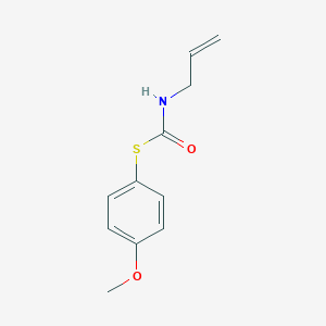 molecular formula C11H13NO2S B14504776 S-(4-Methoxyphenyl) prop-2-en-1-ylcarbamothioate CAS No. 64501-83-3