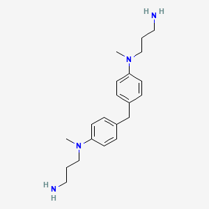 molecular formula C21H32N4 B14504777 N1,N1'-(methanediyldibenzene-4,1-diyl)bis(N1-methylpropane-1,3-diamine) CAS No. 63521-13-1