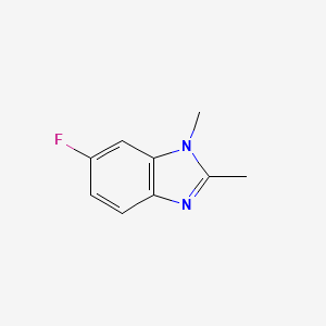 molecular formula C9H9FN2 B1450478 6-Fluoro-1,2-dimethyl-1H-benzo[d]imidazole CAS No. 1505202-44-7