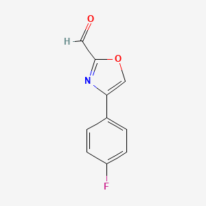4-(4-Fluorophenyl)oxazole-2-carbaldehyde