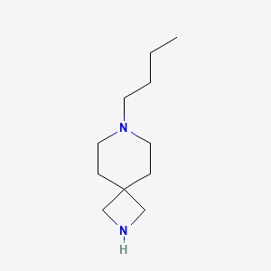 molecular formula C11H22N2 B1450481 7-Butyl-2,7-diazaspiro[3.5]nonane CAS No. 1782390-04-8