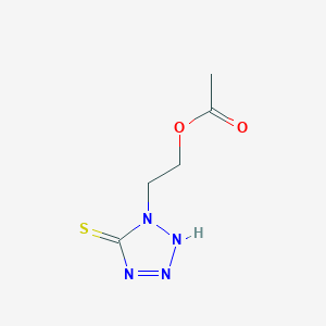 molecular formula C5H8N4O2S B14504815 2-(5-Sulfanylidene-2,5-dihydro-1H-tetrazol-1-yl)ethyl acetate CAS No. 63633-68-1