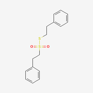 molecular formula C16H18O2S2 B14504832 S-(2-Phenylethyl) 2-phenylethane-1-sulfonothioate CAS No. 64768-46-3