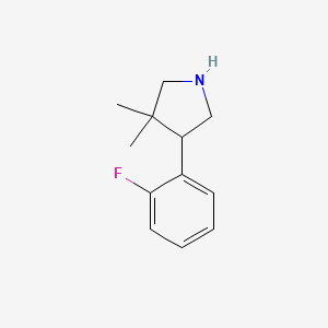 4-(2-Fluorophenyl)-3,3-dimethylpyrrolidine