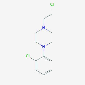 molecular formula C12H16Cl2N2 B14504845 Piperazine, 1-(2-chloroethyl)-4-(2-chlorophenyl)- CAS No. 63377-89-9