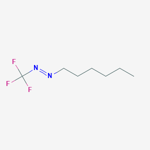 molecular formula C7H13F3N2 B14504859 (E)-1-Hexyl-2-(trifluoromethyl)diazene CAS No. 64252-96-6