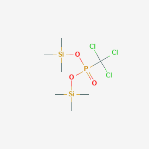 molecular formula C7H18Cl3O3PSi2 B14504866 Bis(trimethylsilyl) (trichloromethyl)phosphonate CAS No. 63074-33-9