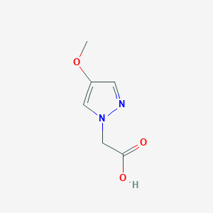 molecular formula C6H8N2O3 B1450487 2-(4-methoxy-1H-pyrazol-1-yl)acetic acid CAS No. 1784782-07-5