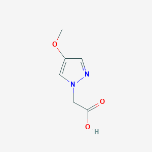 B1450487 (4-Methoxypyrazol-1-yl)-acetic acid CAS No. 1784782-07-5