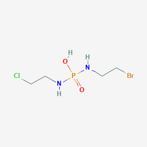 molecular formula C4H11BrClN2O2P B145049 Isophosphamide bromide mustard CAS No. 132633-97-7