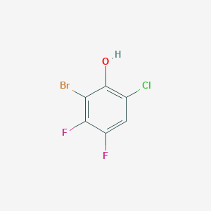 molecular formula C6H2BrClF2O B1450490 2-Bromo-6-chloro-3,4-difluorophenol CAS No. 1780637-89-9