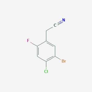 molecular formula C8H4BrClFN B1450491 5-Bromo-4-chloro-2-fluorophenylacetonitrile CAS No. 1785359-01-4