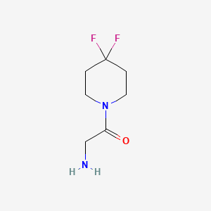 molecular formula C7H12F2N2O B1450492 2-Amino-1-(4,4-difluoropiperidin-1-yl)ethan-1-one CAS No. 1783441-58-6