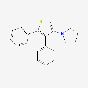 molecular formula C20H19NS B14504935 1-(4,5-Diphenylthiophen-3-yl)pyrrolidine CAS No. 62785-96-0
