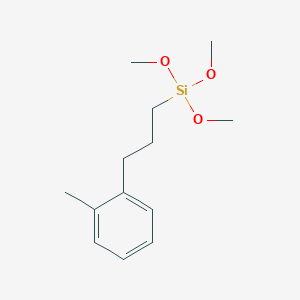 molecular formula C13H22O3Si B14504968 Trimethoxy[3-(2-methylphenyl)propyl]silane CAS No. 63079-53-8