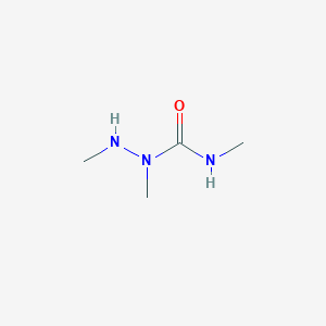 molecular formula C4H11N3O B14504972 N,1,2-Trimethylhydrazine-1-carboxamide CAS No. 62917-66-2