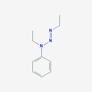 molecular formula C10H15N3 B14504995 (1E)-1,3-Diethyl-3-phenyltriaz-1-ene CAS No. 63246-76-4