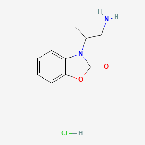 molecular formula C10H13ClN2O2 B1450504 3-(1-aminopropan-2-yl)benzo[d]oxazol-2(3H)-one hydrochloride CAS No. 1864060-14-9
