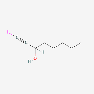 molecular formula C8H13IO B14505040 1-Octyn-3-ol, 1-iodo- CAS No. 64822-81-7