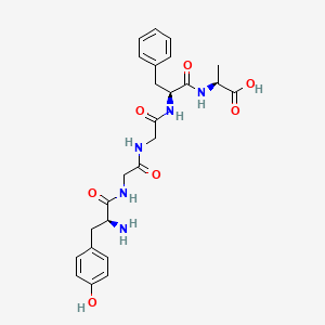 molecular formula C25H31N5O7 B14505082 L-Tyrosylglycylglycyl-L-phenylalanyl-L-alanine CAS No. 64963-49-1