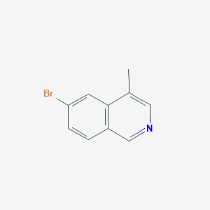 molecular formula C10H8BrN B1450519 6-Bromo-4-methylisoquinoline CAS No. 958880-28-9
