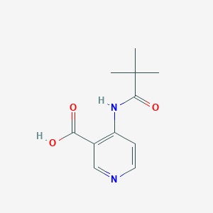 molecular formula C11H14N2O3 B145052 4-(2,2-Dimethylpropanamido)pyridine-3-carboxylic acid CAS No. 125867-31-4