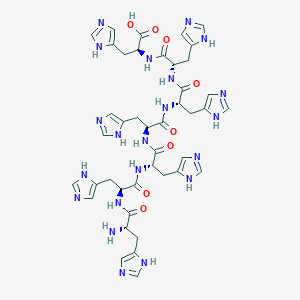 molecular formula C42H51N21O8 B14505209 L-Histidyl-L-histidyl-L-histidyl-L-histidyl-L-histidyl-L-histidyl-L-histidine CAS No. 64134-31-2