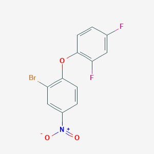 molecular formula C12H6BrF2NO3 B1450525 2-Bromo-1-(2,4-difluorophenoxy)-4-nitrobenzene CAS No. 183110-56-7