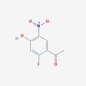 molecular formula C8H6FNO4 B1450528 1-(2-Fluoro-4-hydroxy-5-nitro-phenyl)-ethanone CAS No. 1613720-24-3