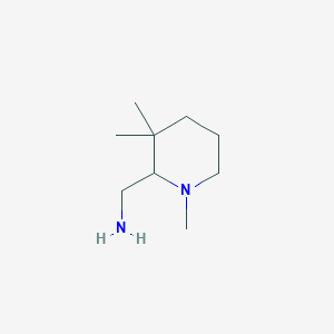 molecular formula C9H20N2 B1450531 (1,3,3-Trimethylpiperidin-2-yl)methanamine CAS No. 1803605-56-2