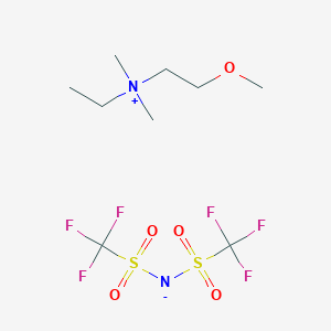 molecular formula C9H18F6N2O5S2 B1450533 Ethyl(2-methoxyethyl)dimethylammonium Bis(trifluoromethanesulfonyl)imide CAS No. 557788-37-1