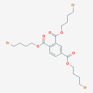 molecular formula C21H27Br3O6 B14505380 Tris(4-bromobutyl) benzene-1,2,4-tricarboxylate CAS No. 63804-01-3