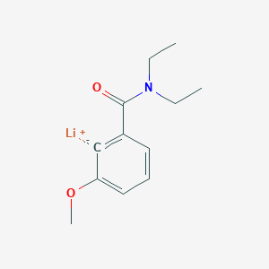 molecular formula C12H16LiNO2 B14505382 lithium;N,N-diethyl-3-methoxybenzene-2-ide-1-carboxamide CAS No. 62924-95-2