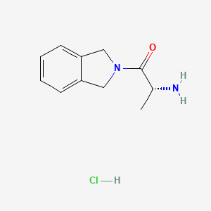 molecular formula C11H15ClN2O B1450541 (2R)-2-amino-1-(2,3-dihydro-1H-isoindol-2-yl)propan-1-one hydrochloride CAS No. 1807901-39-8