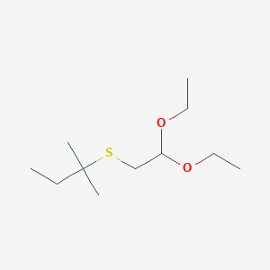 molecular formula C11H24O2S B14505429 2-[(2,2-Diethoxyethyl)sulfanyl]-2-methylbutane CAS No. 64199-27-5