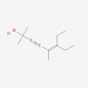 molecular formula C12H20O B14505435 6-Ethyl-2,5-dimethyloct-5-en-3-yn-2-ol CAS No. 62839-49-0